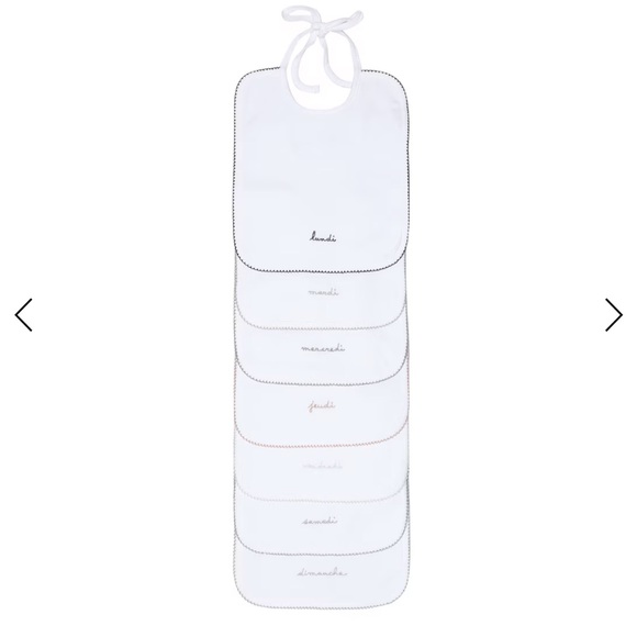 Bonpoint Baby bib days of the week Set - Picture 4 of 5